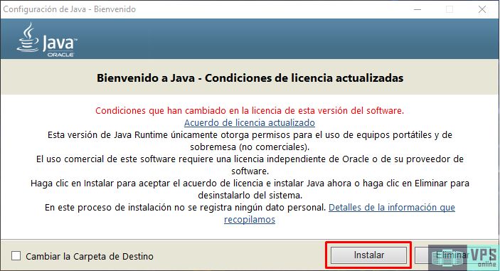 Instalación de Java en Windows