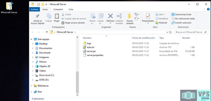 Instalar Minecraft Server Vanilla en Windows